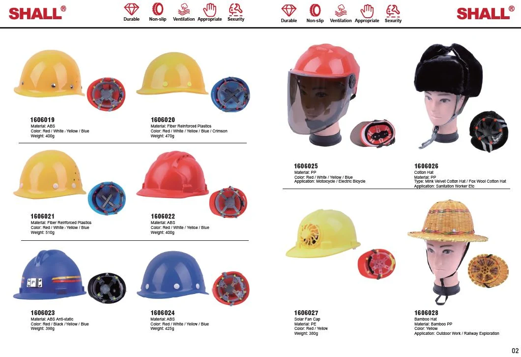 Safety Helmet for Coal Mine Helmets Engineers Chin Strap Head Protection High Visibility Fibre Metal Red Helmets-Aerography Msa