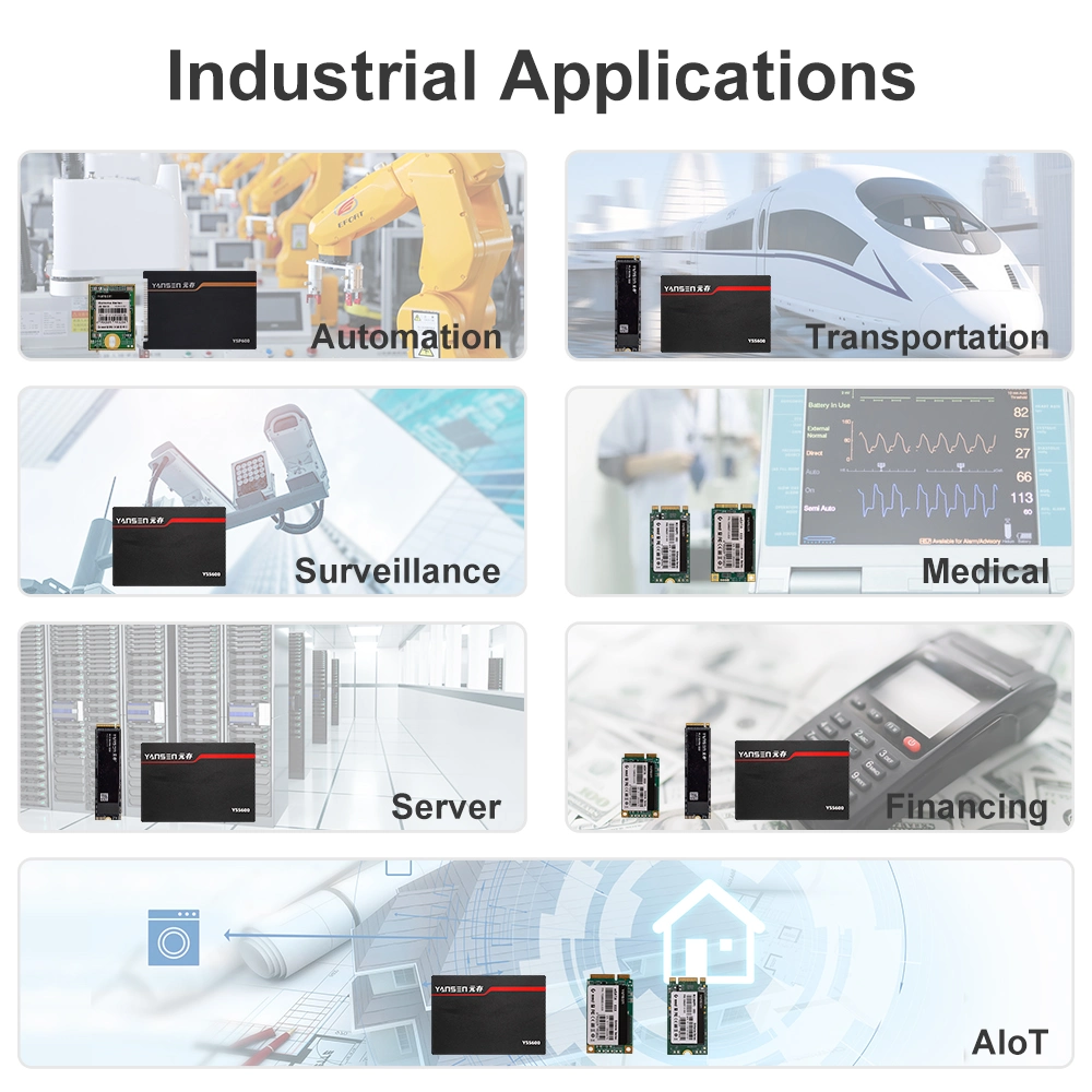 Yansen 2.5 Inch SATA 1tb 3D Tlc Industrial-Grade SSD for Medical