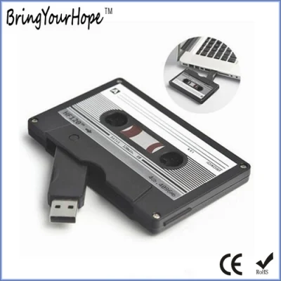 Unidad flash USB en forma de cinta de casete retro con logotipo (XH